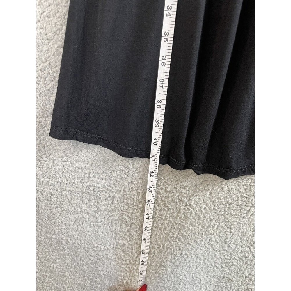 New Pink Blush Maternity Dress Womens Size Large Black Front Knot Long Sleeve - Picture 9 of 15